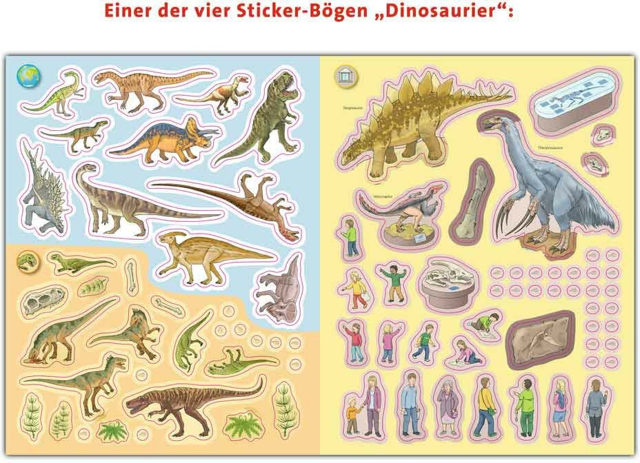 Basteln - WWW Stickerheft: Dinosaurier - Ravensburger