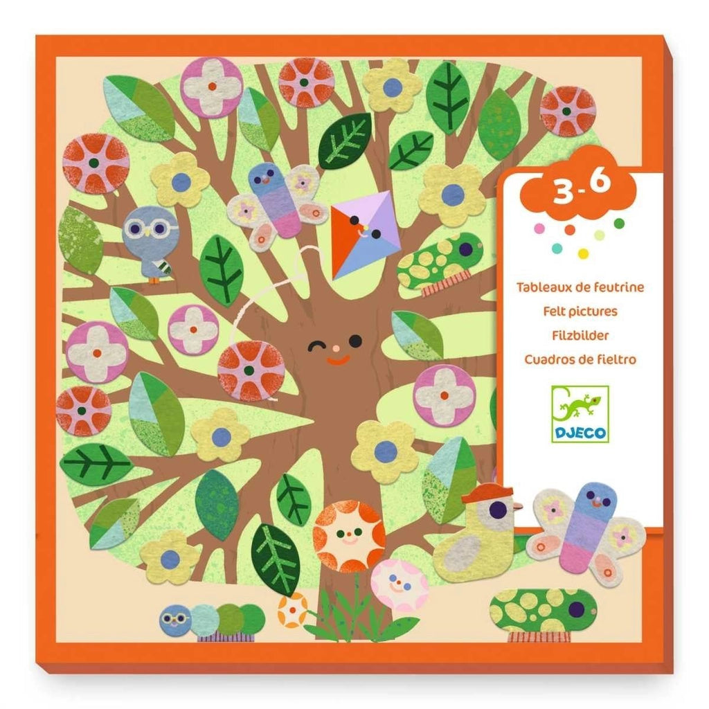 Djeco Bastelpackung 3-6 Jahreszeiten Filzbilder ab 3 Jahren
