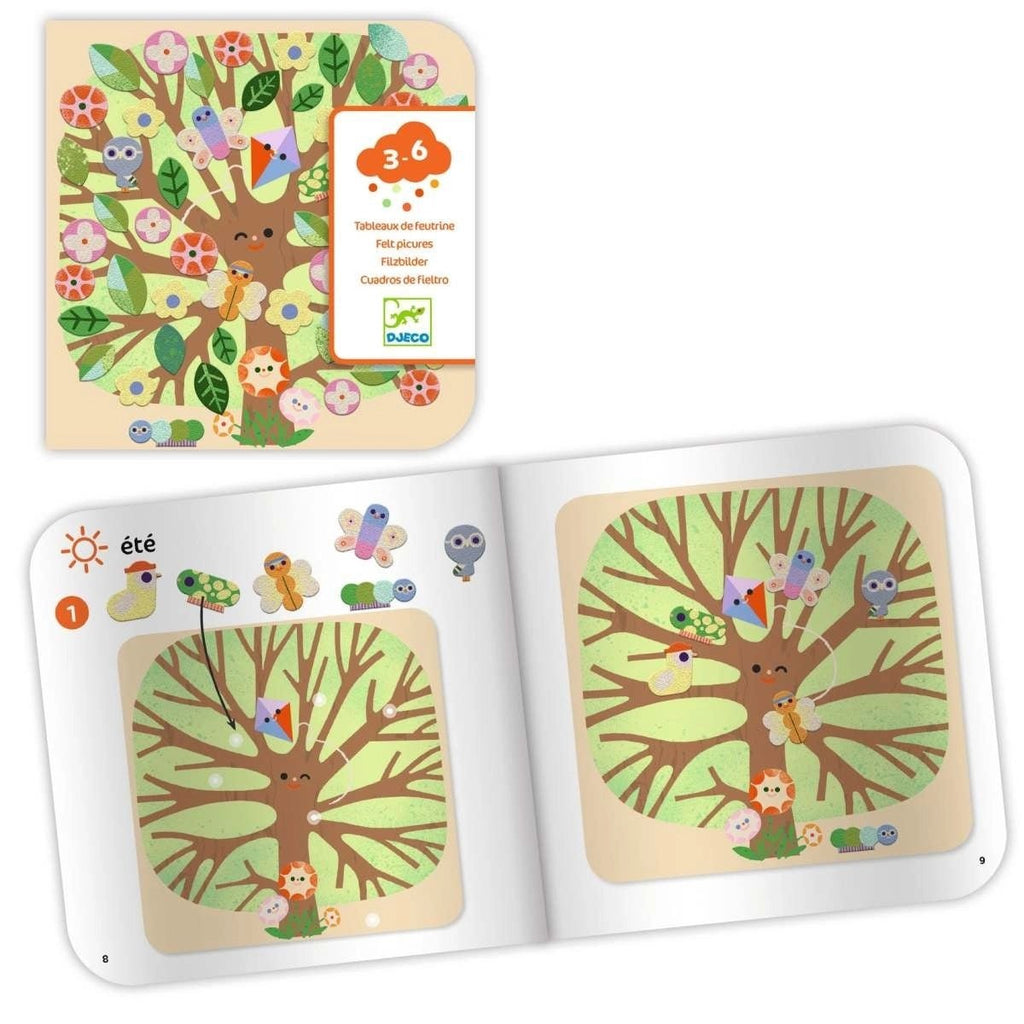 Djeco Bastelpackung 3-6 Jahreszeiten Bastelset für Kindergarten
