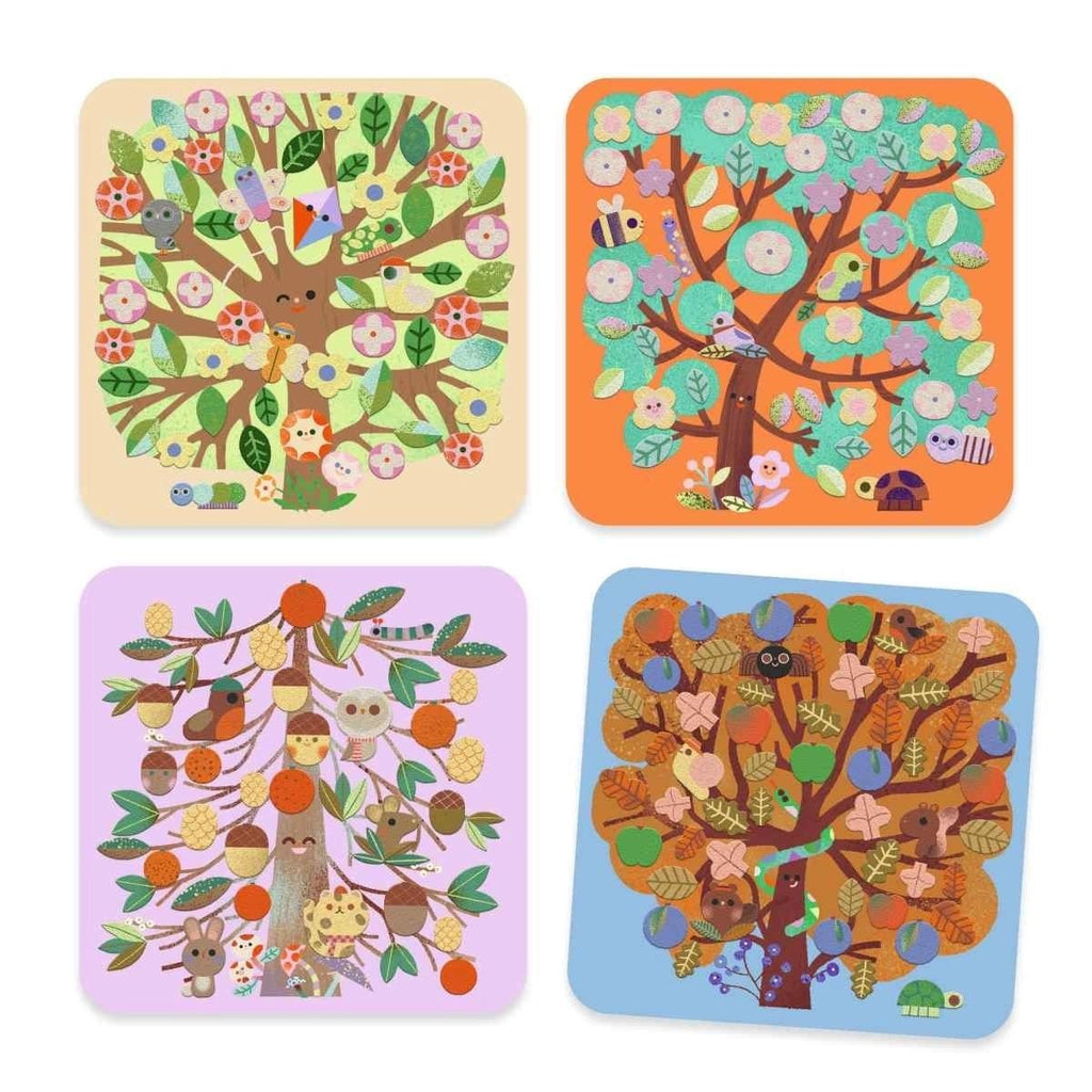 Djeco Bastelpackung 3-6 Jahreszeiten Geschenkidee Kinder ab 3 Jahren

