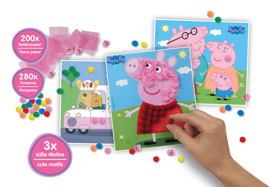 Bastelset - Bastelspaß Peppa Pig, Faltschachtel - Simm Spielwaren