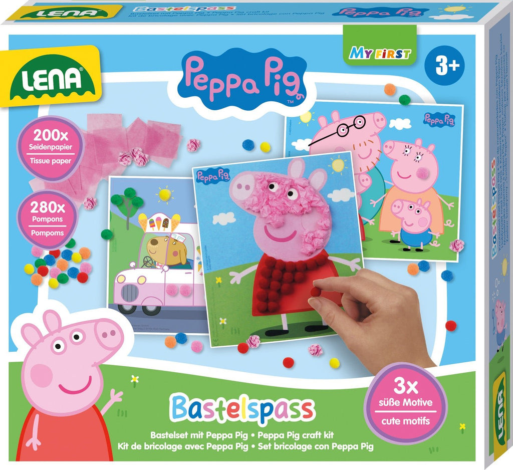 Bastelset - Bastelspaß Peppa Pig, Faltschachtel - Simm Spielwaren