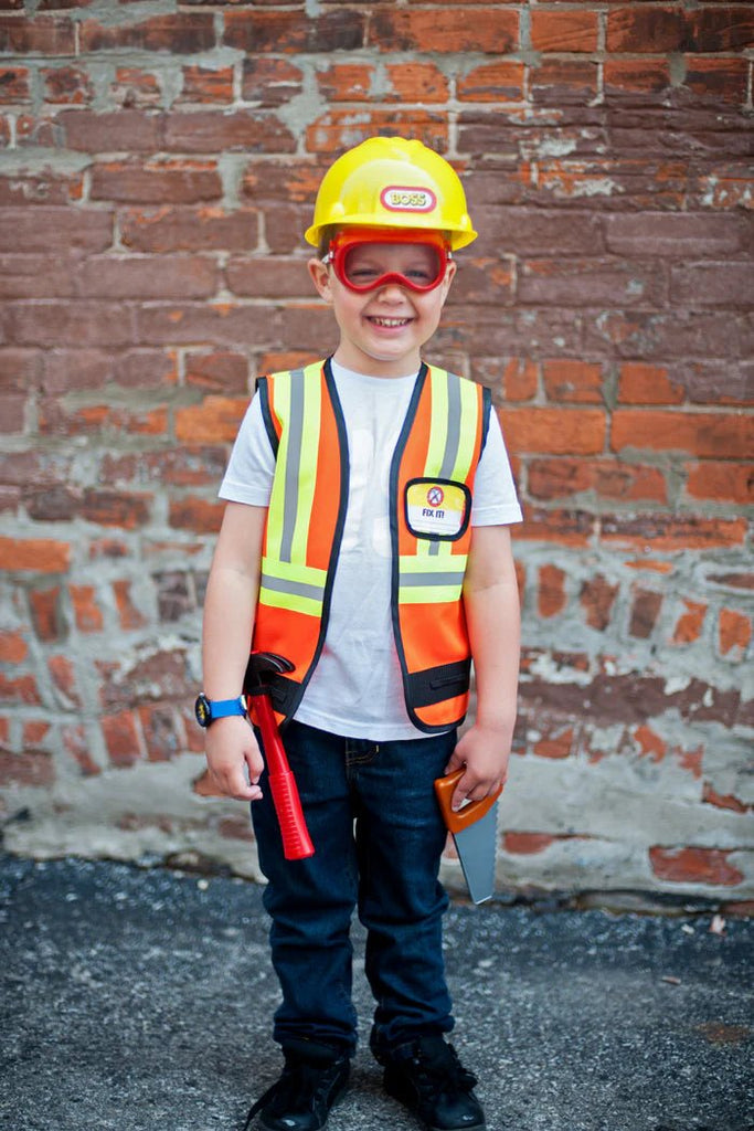 Bauarbeiter - Kostüm mit Zubehör (5 - 6 Jahre) - Great Pretenders