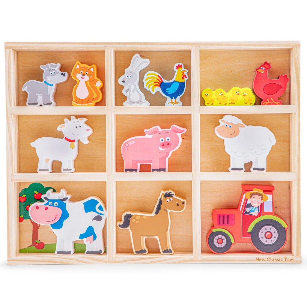 Bauernhof Set in Holzbox - New Classic Toys