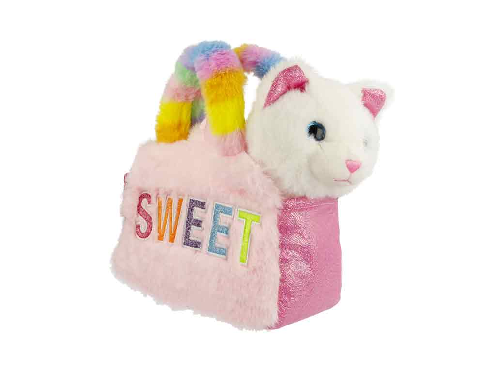 BB Klostermann Cuties Handtasche mit Katze weiß
