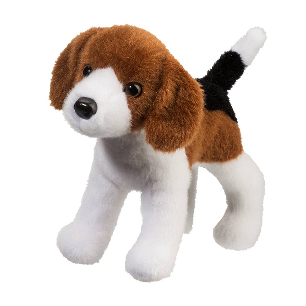 Beagle Stofftier Bob von Douglas, dreifarbig, 20 cm, weich & realistisch