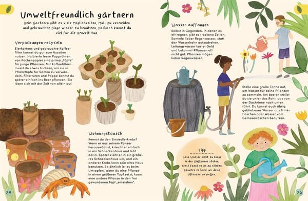 Kinder-Gartenbuch ab 5 Jahren – Pflanzen & Natur entdecken