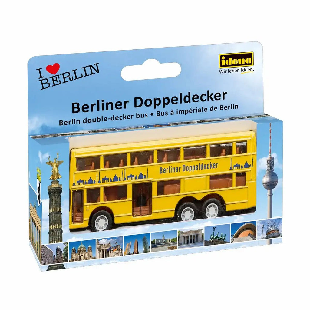 Reisegeschenk Berliner Doppeldecker Bus Metall Idena ab 3 Jahre