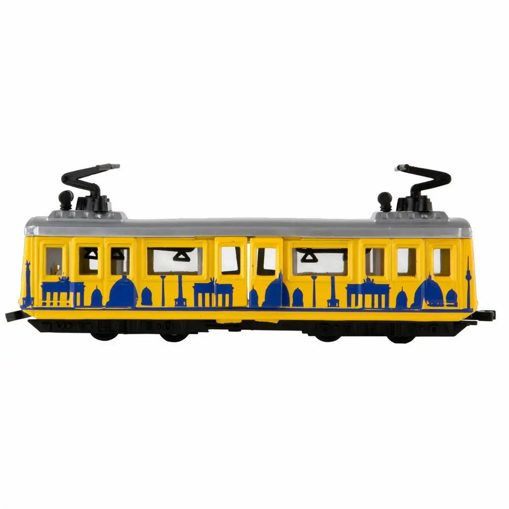 Mini Straßenbahn Idena Berlin zurückziehbar Metall Kunststoff ab 3 Jahre