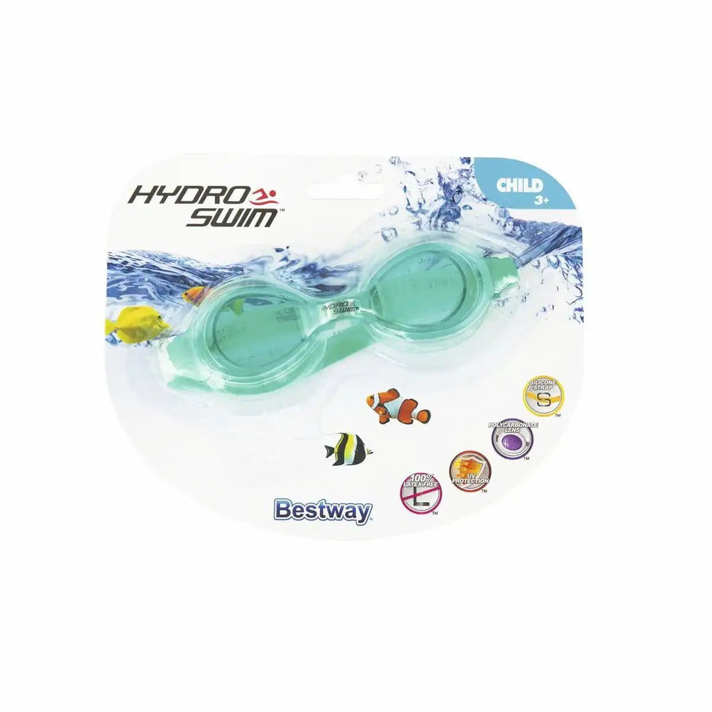 Bestway Schwimmbrille UV-Schutz Polycarbonat Gläser für Kinder