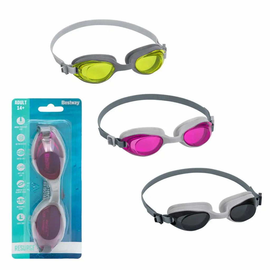 Bestway Resurge Schwimmbrille ab 14 Jahren sortiert Gelb Magenta Schwarz