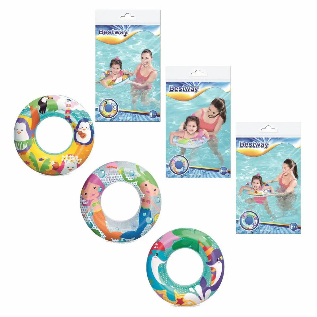Bestway Schwimmring Wasserabenteuer Ø51 cm für Kinder 3 bis 6 Jahre