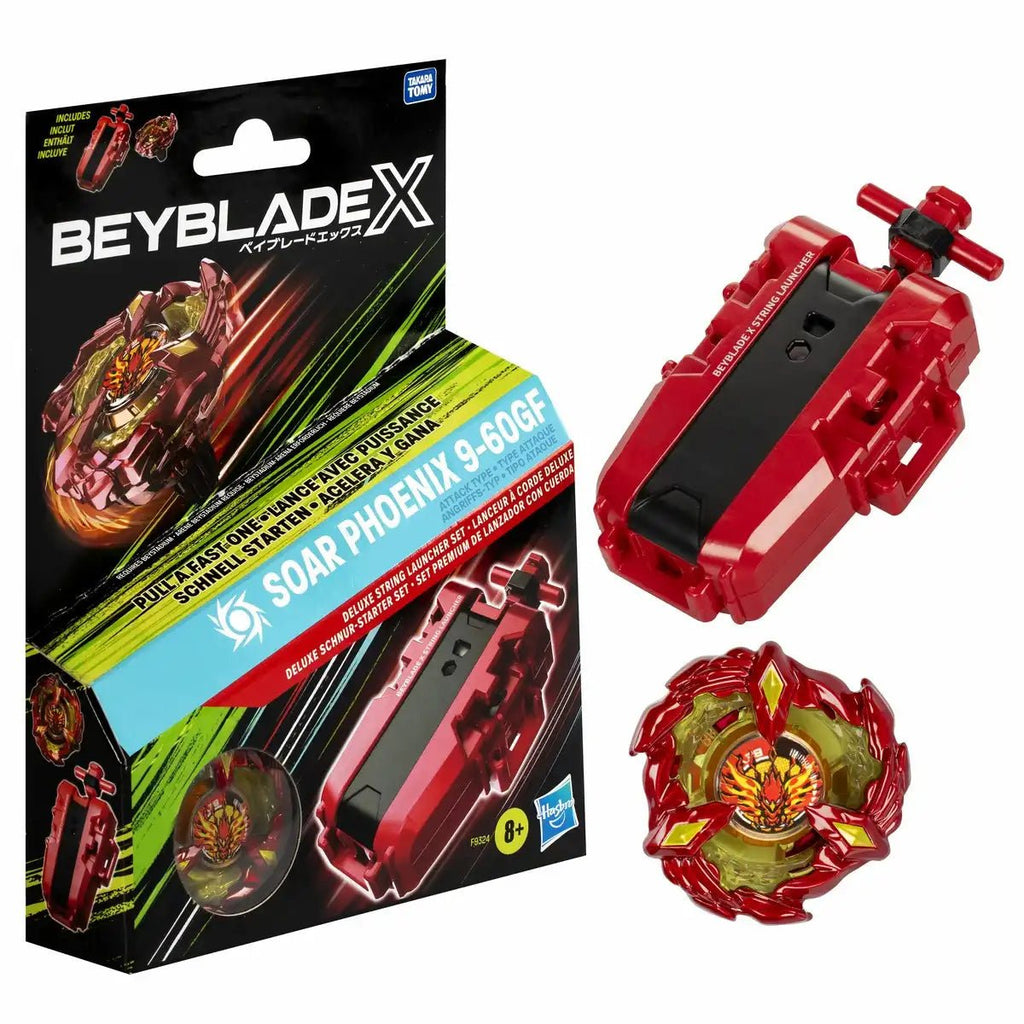 Beyblade X Soar Phoenix Deluxe Schnur-Starter Set von Hasbro
