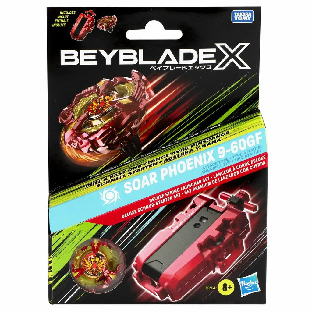 Beyblade X Soar Phoenix 9-60GF mit Deluxe Launcher
