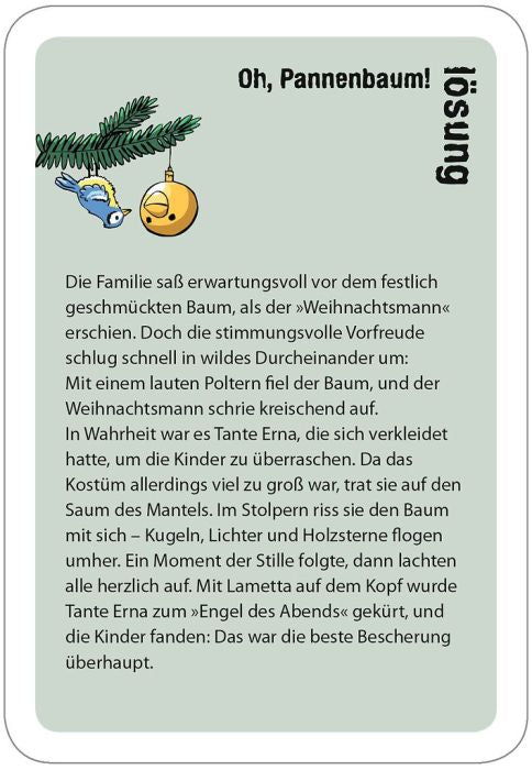black stories junior Oh Pannenbaum Kartenspiel für Familien
