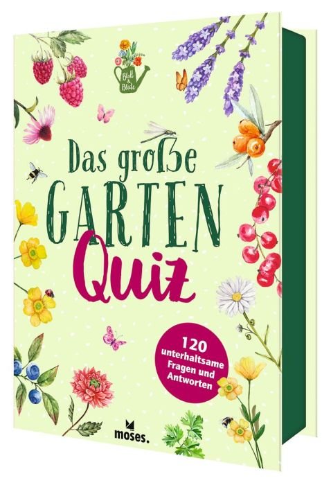 Großes Gartenquiz 120 Karten Gartenwissen Kräuter Gemüse Pflanzen