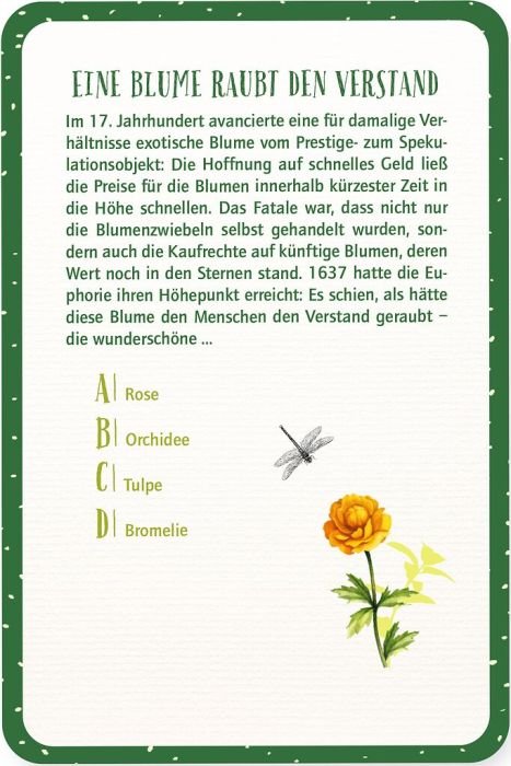 Großes Gartenquiz 120 Karten Gartenwissen Kräuter Gemüse Pflanzen