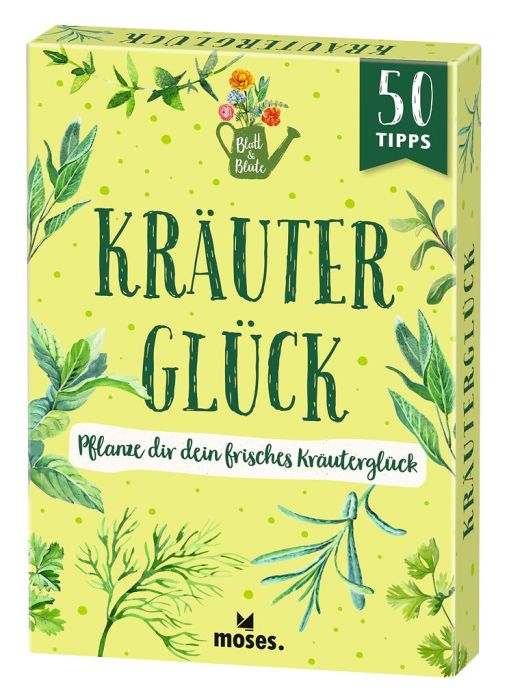 Kräuterglück Kartenset 50 Tipps für Kräuterzucht und Rezepte