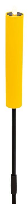 Solar-Gartenkerze IPX4 warmweiß Flackereffekt im Garten