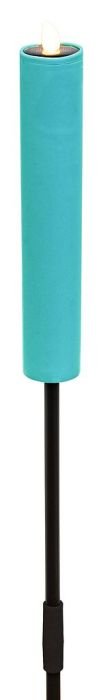 Solar-Gartenkerze IPX4 warmweiß Flackereffekt im Garten