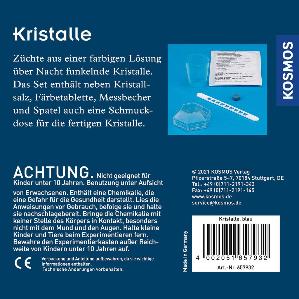 Blaue Kristalle selbst züchten - Kosmos