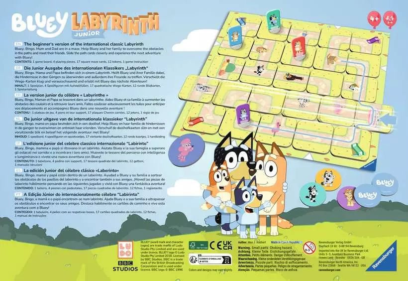Bluey Spiel Labyrinth für Vorschulkinder ab 4 Jahren
