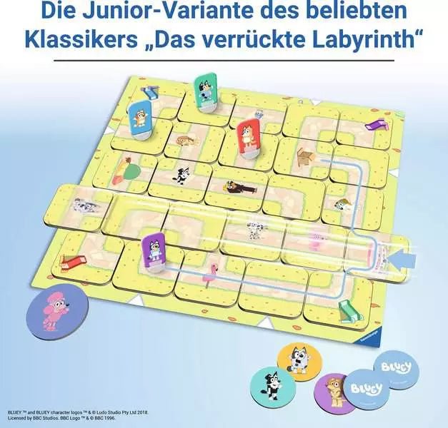 Junior Labyrinth mit Bluey Papa Bandit und Mama Chilli ab 4
