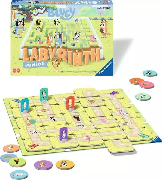 Bluey Junior Labyrinth Schiebespiel ab 4 Jahren für Kinder
