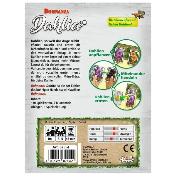 Bohnanza Dahlia – Neuauflage des Klassikers von Uwe Rosenberg
