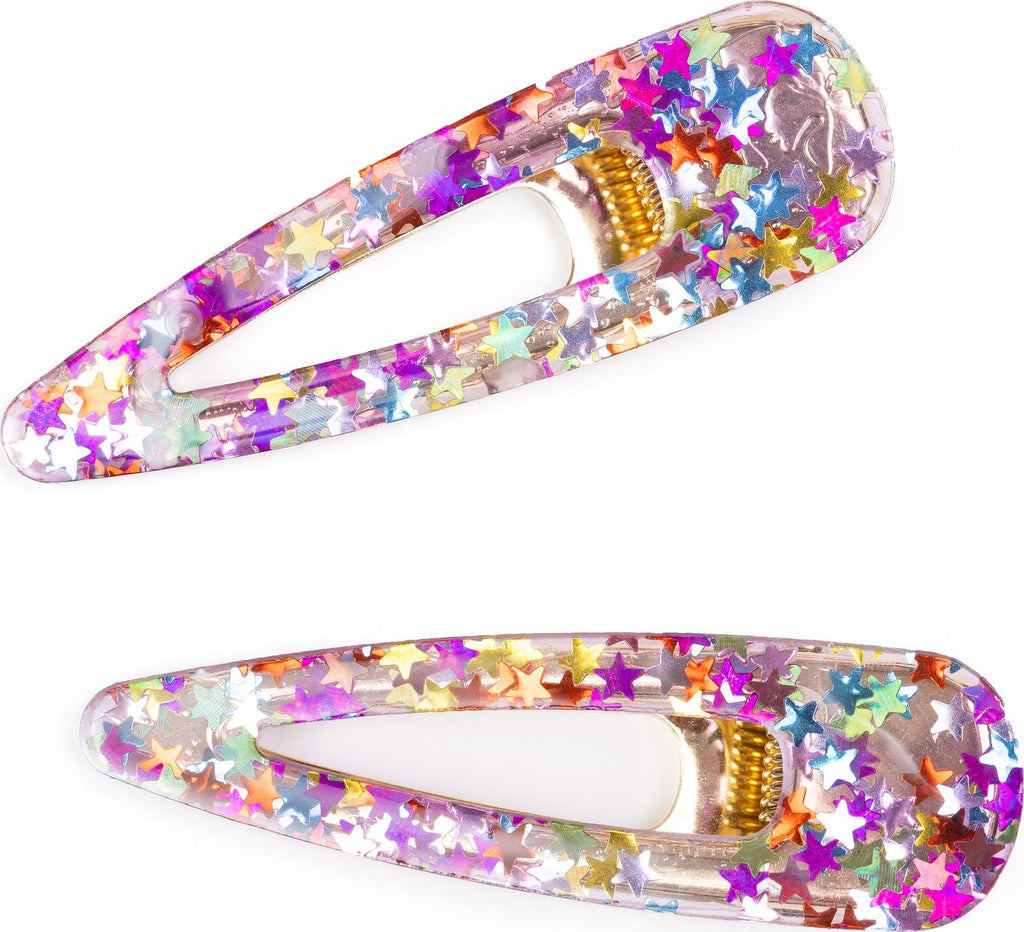 Sparkle Haarspangen Kinder Boutique Stern Clips 2 Stück ab 3 Jahren