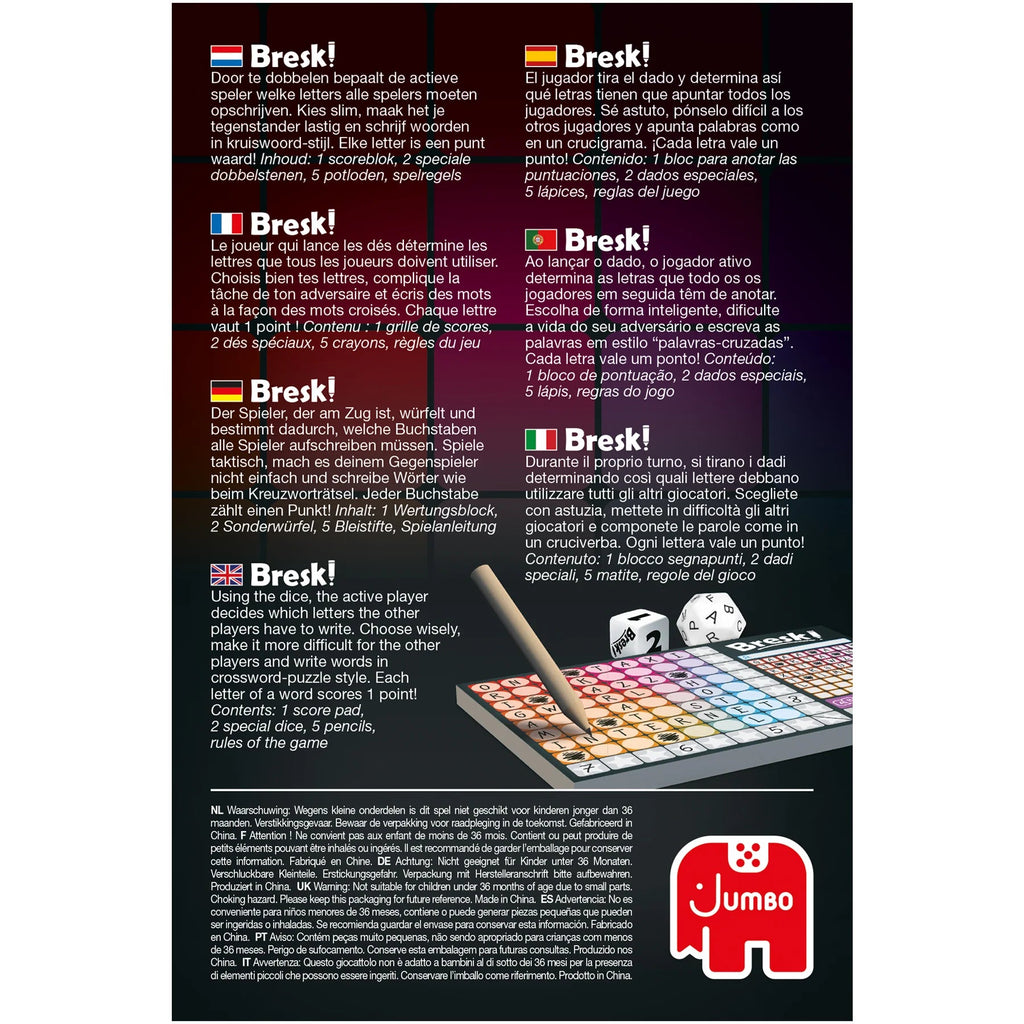 Notizblock und Bleistifte – Bresk Wortspiel Zubehör
