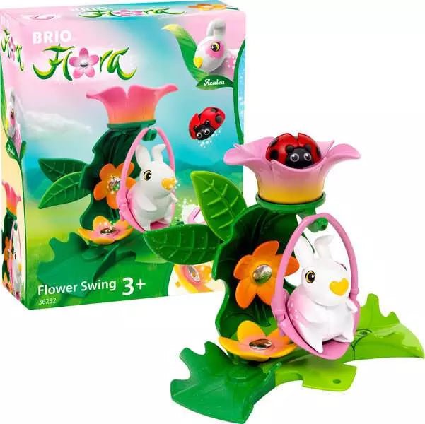 BRIO Flora Azalea Schaukelfigur mit Blume und Marienkäfer