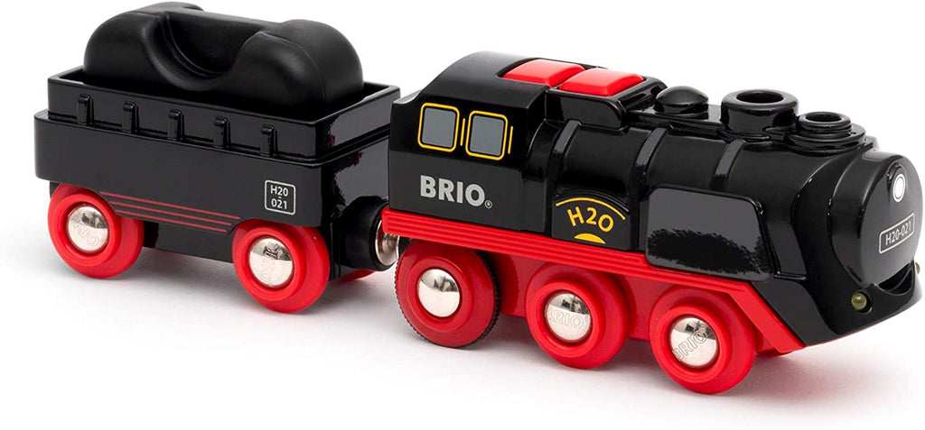 Brio Bahn - Batterie Dampflok mit Licht - Brio