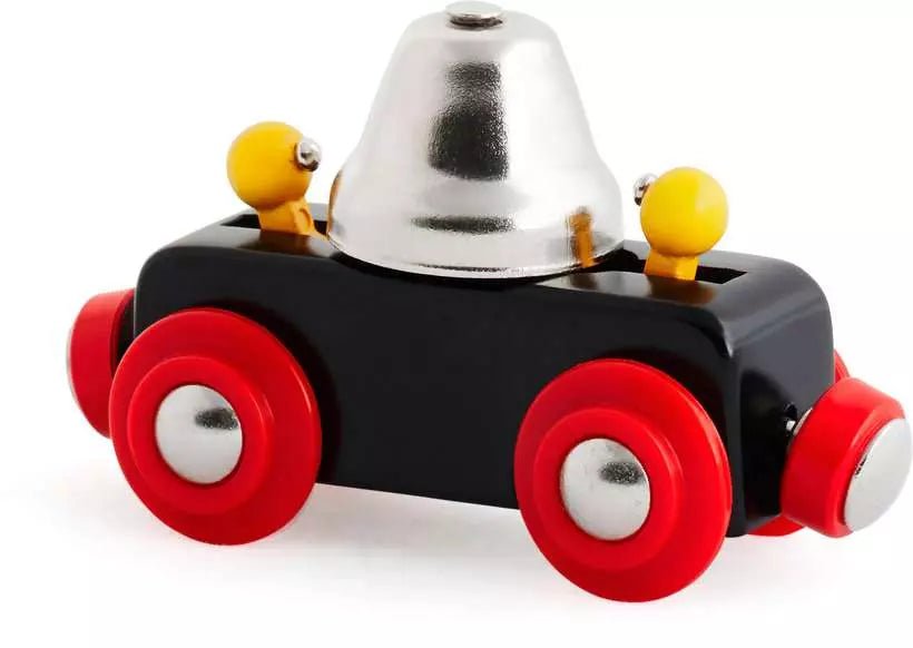 BRIO Glockenwagen Holzwaggon mit Glocke für Kinder ab 3
