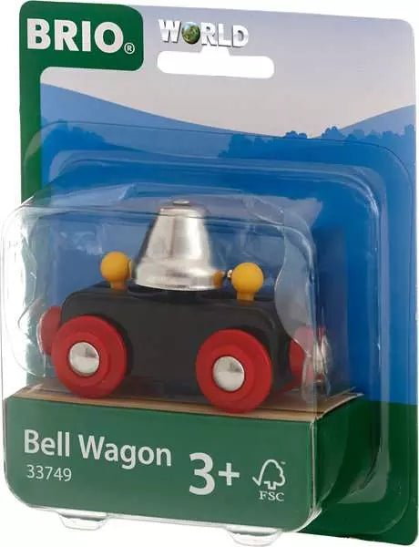 Glockenwaggon für BRIO Eisenbahn ab 3 Jahre geeignet
