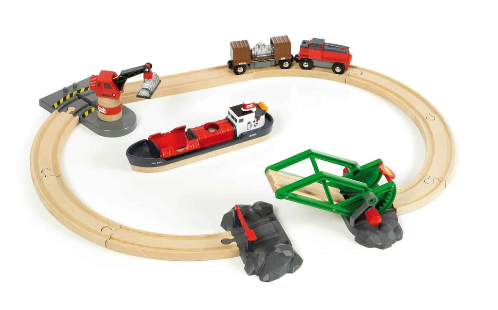 Brio Bahn - Container Hafen Set - Brio