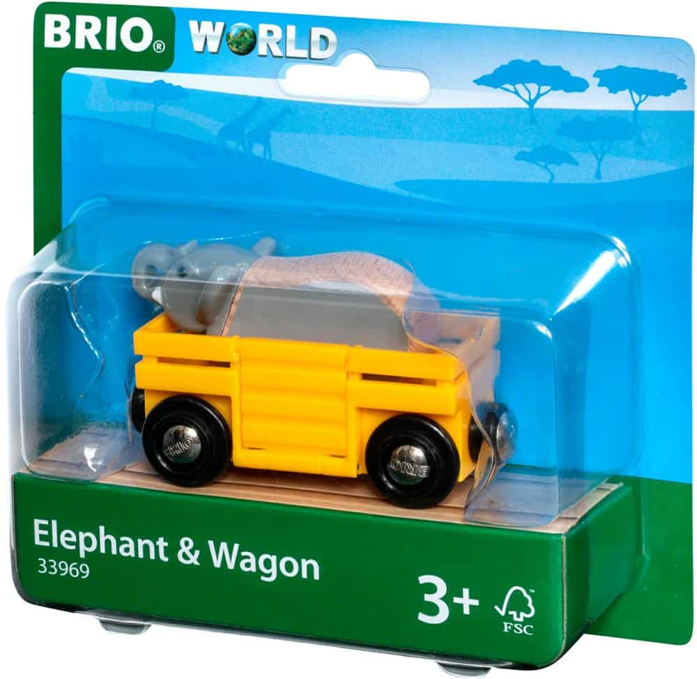 Brio Bahn - Elefant and Wagon - Brio