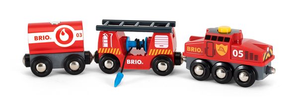 Brio Bahn - Feuerwehr - Löschzug - Brio