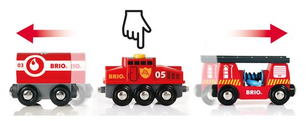 Brio Bahn - Feuerwehr - Löschzug - Brio