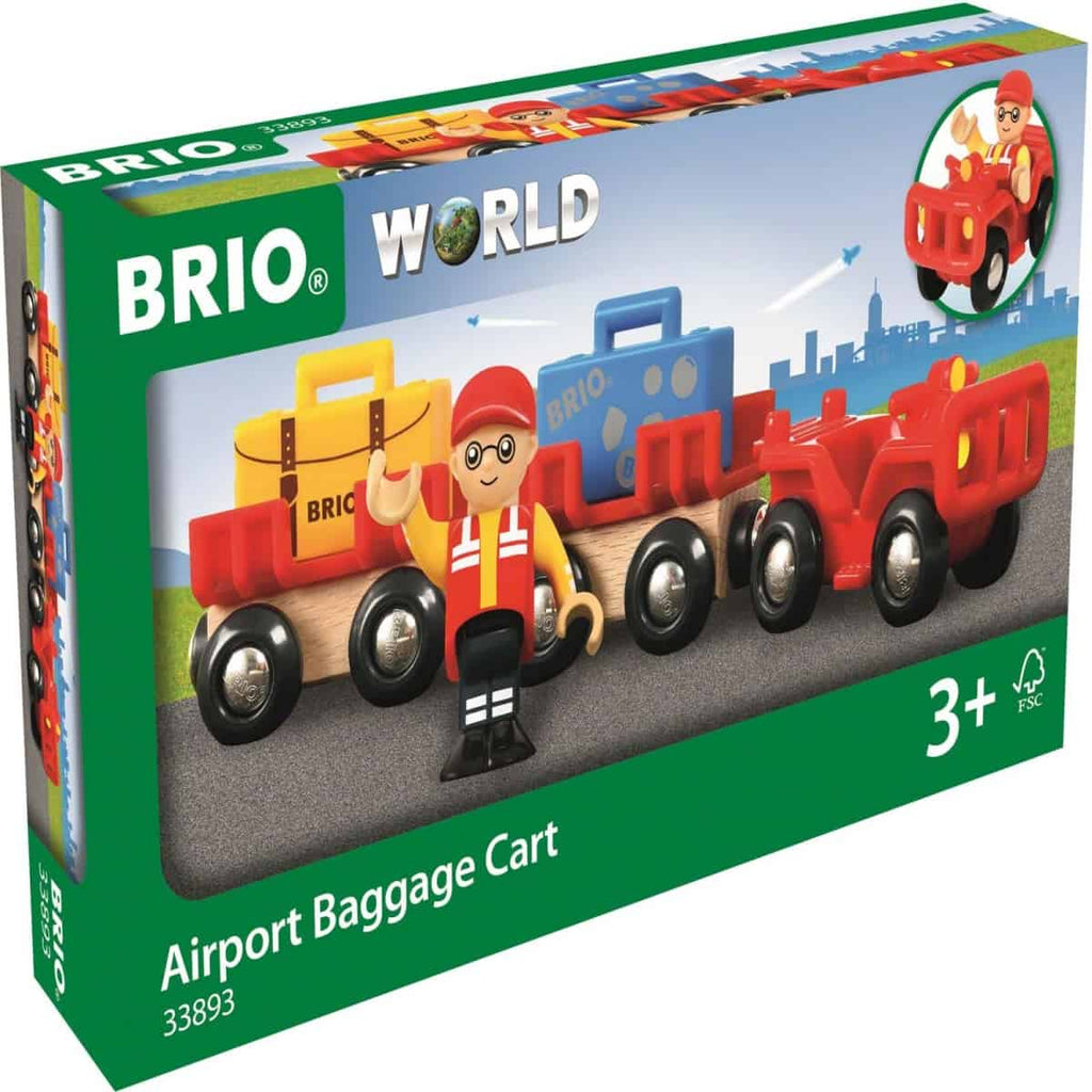 Brio Bahn - Flughafen Gepäckwagen     - Brio