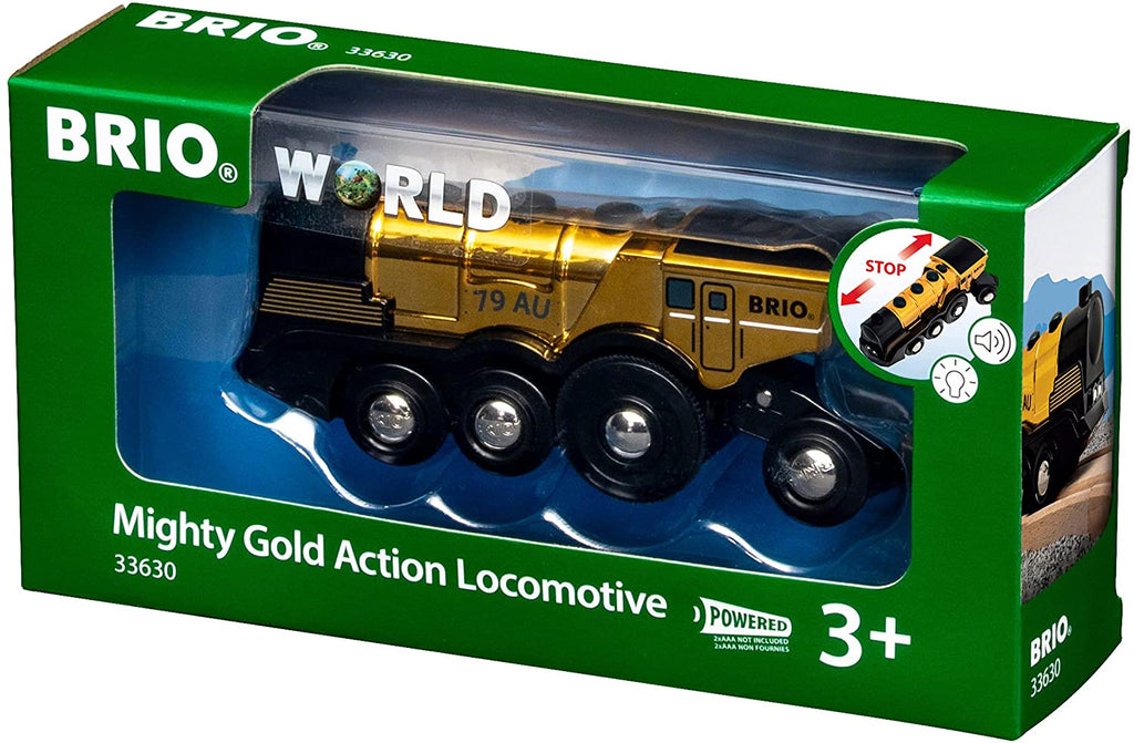 Brio Bahn - goldene Batterielok - Brio