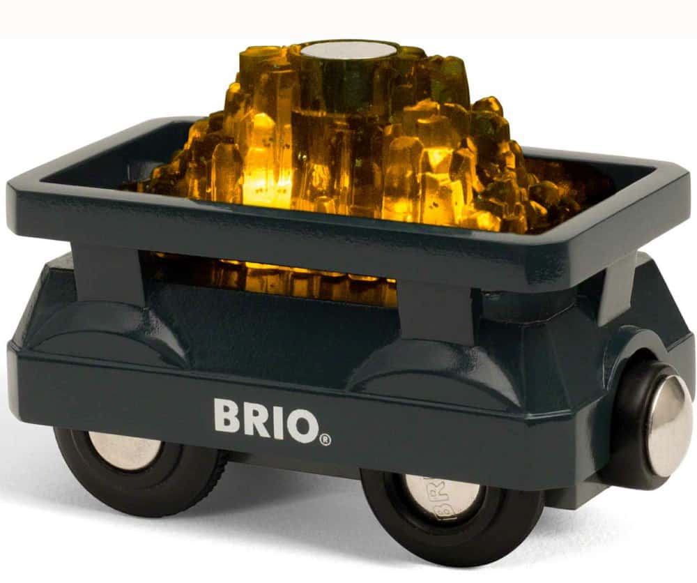 Brio Bahn - Goldwaggon mit Licht - Brio