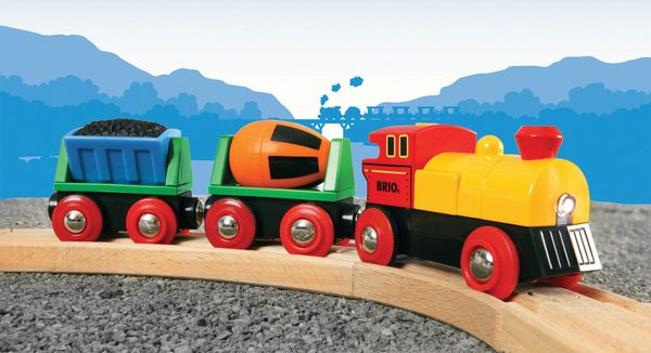 Brio Bahn - Zug mit Batterielok - Brio