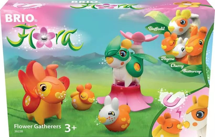 BRIO Flora Blumensammler Set mit magnetischen Nasen