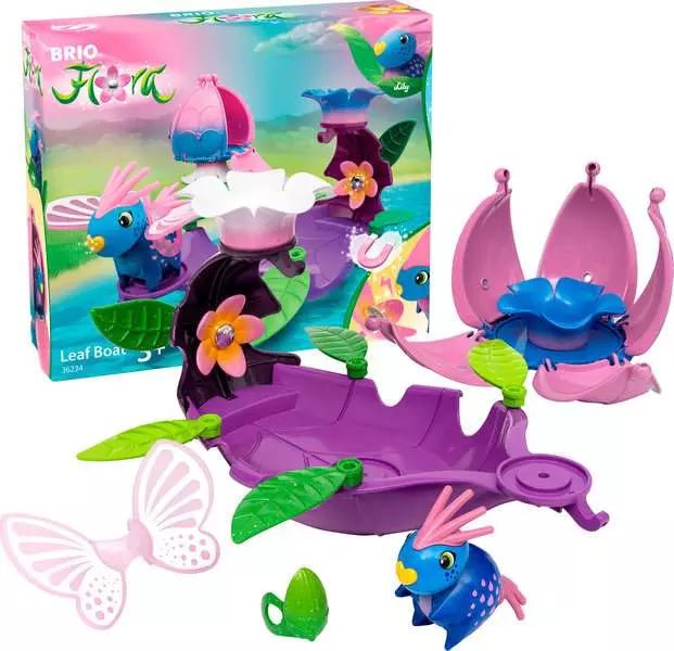 BRIO Flora Lily Boot und Blumenhaus Set für Kinder ab 3
