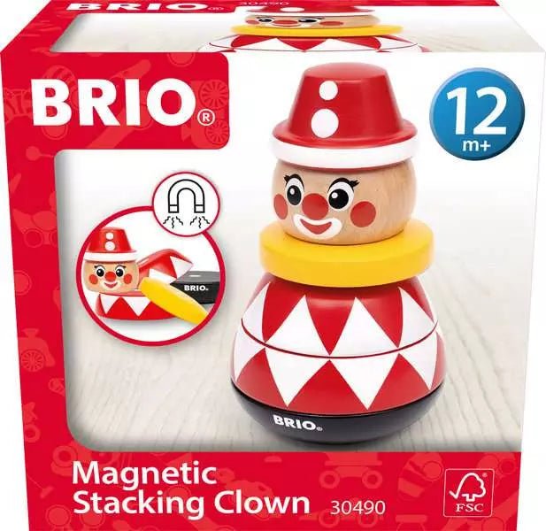 Stapelspielzeug BRIO Clown mit Magnetfunktion für Kleinkinder
