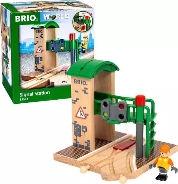 BRIO Signal Station mit Drehknopf und Spielfigur ab 3 Jahren