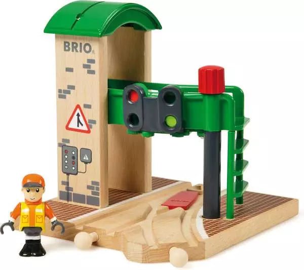 BRIO Signal Station mit Drehknopf und Spielfigur ab 3 Jahren