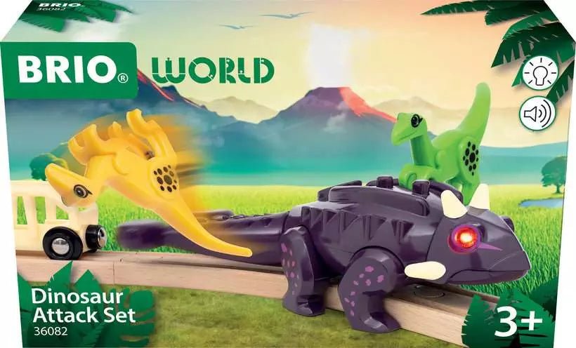 Dinosaurier-Spielset BRIO mit Licht Ton und Zubehör
