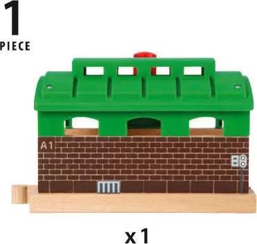 BRIO Lokschuppen mit Rolltor – Tunnel & Abstellplatz ab 3 Jahren
